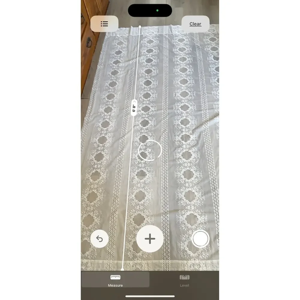 Cream Lace Curtain Panel Set Floral Medallion Pom Pom Valance 4 Pc Cottagecore